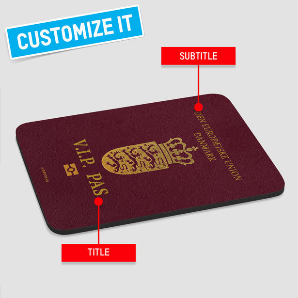 Denmark - Passport Mousepad