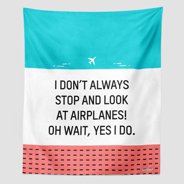 Look at Airplanes - Wall Tapestry - Airportag