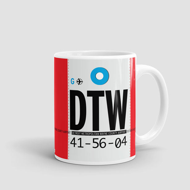 Coffee Mug DTW Detroit Airport IATA Code DTW coffee-mug-dtw-detroit-airport-iata-code-dtw