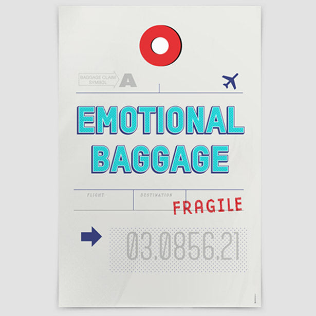 Emotional Baggage - Poster airportag.myshopify.com