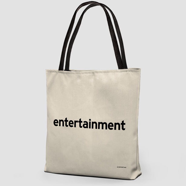 Entertainment - Tote Bag airportag.myshopify.com