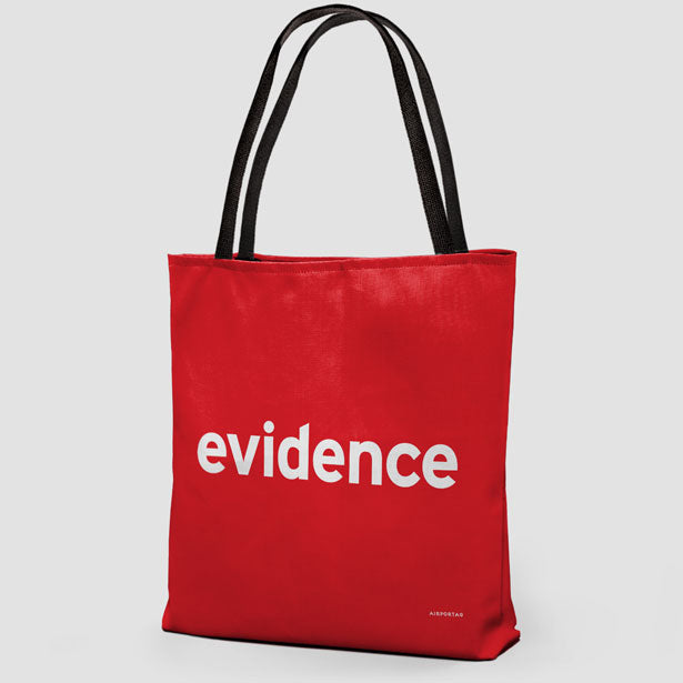 Evidence - Tote Bag airportag.myshopify.com