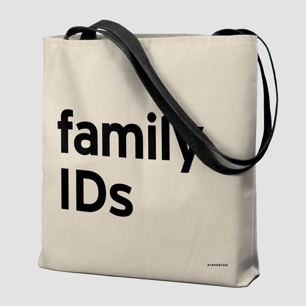 Family IDs - Tote Bag airportag.myshopify.com