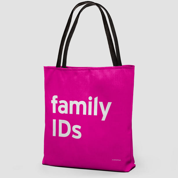 Family IDs - Tote Bag airportag.myshopify.com