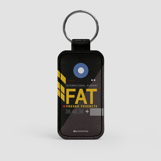 FAT - Leather Keychain airportag.myshopify.com