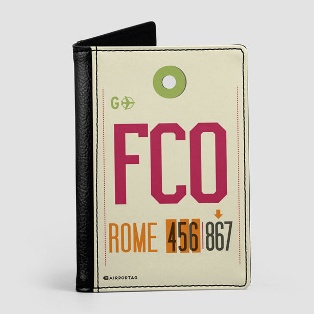 Passport Cover Fiumicino Airport IATA code FCO