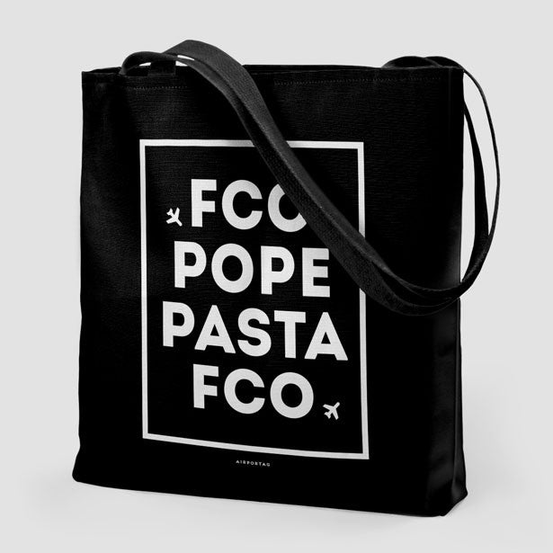 FCO - Pope / Pasta - Tote Bag - Airportag