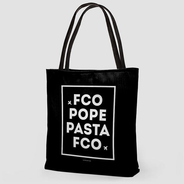 FCO - Pope / Pasta - Tote Bag - Airportag
