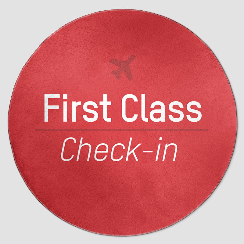 First Class Check-in - Round Rug