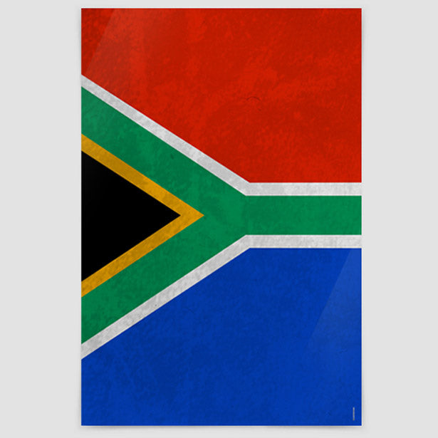 South African Flag - Poster airportag.myshopify.com