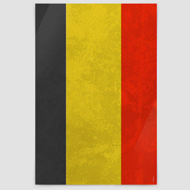 Belgian Flag - Poster airportag.myshopify.com