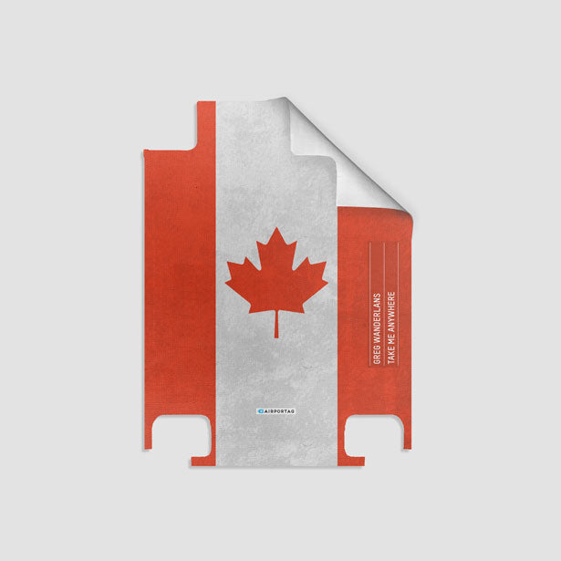 Canadian Flag - Luggage airportag.myshopify.com