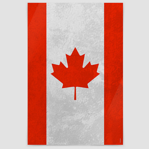 Canadian Flag - Poster airportag.myshopify.com