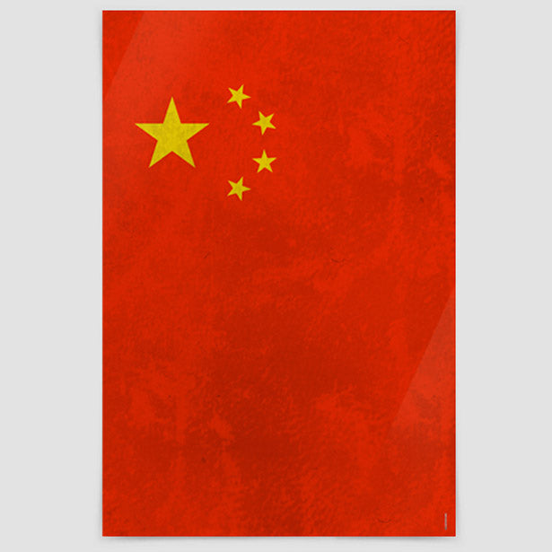 Chinese Flag - Poster airportag.myshopify.com