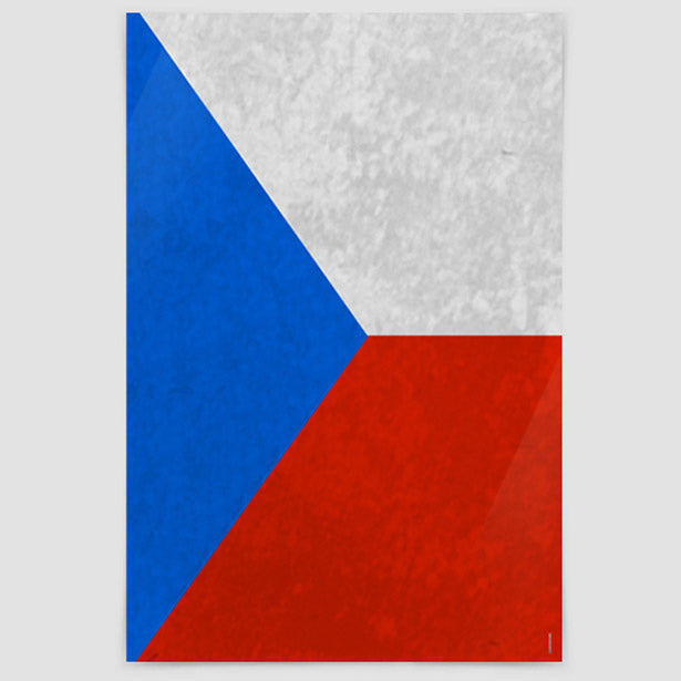 Czech Republic Flag - Poster airportag.myshopify.com