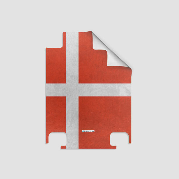 Danish Flag - Luggage airportag.myshopify.com