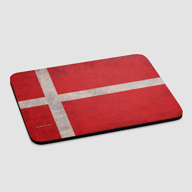 Danish Flag - Mousepad - Airportag