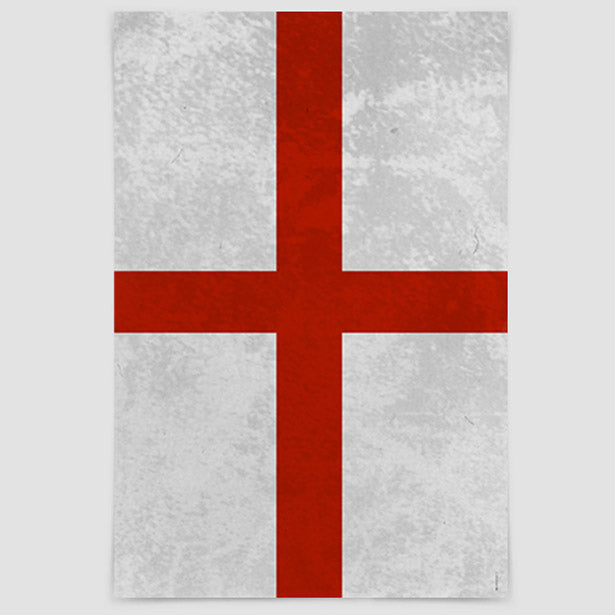 England's Flag - Poster airportag.myshopify.com
