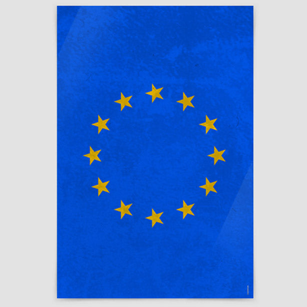 European Flag - Poster airportag.myshopify.com