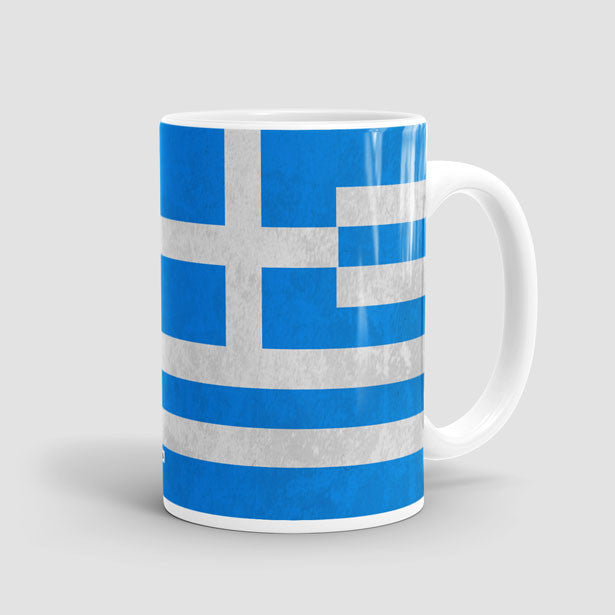 Greek Flag - Mug - Airportag