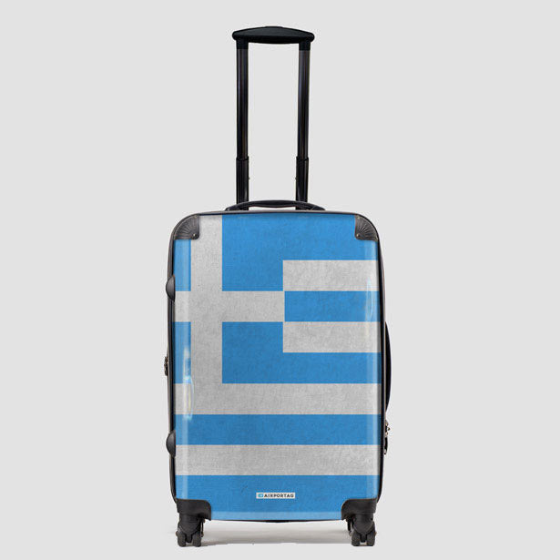 Greek Flag - Luggage airportag.myshopify.com