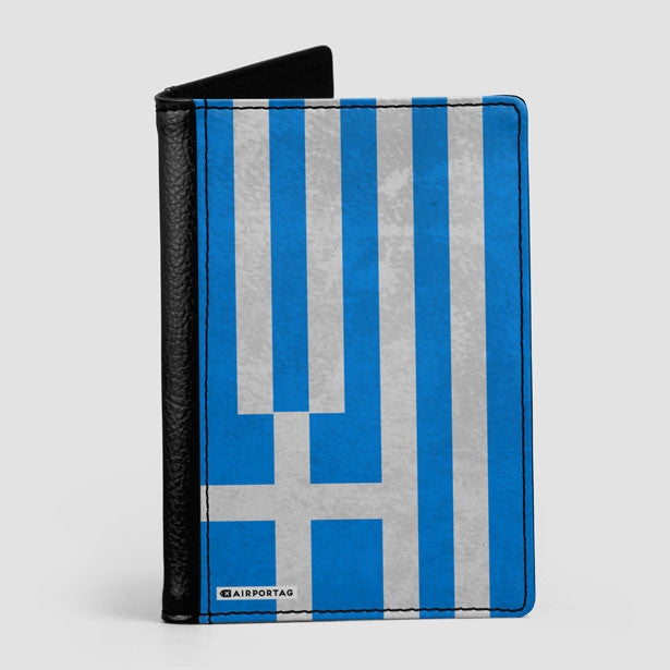 Greek Flag - Passport Cover - Airportag