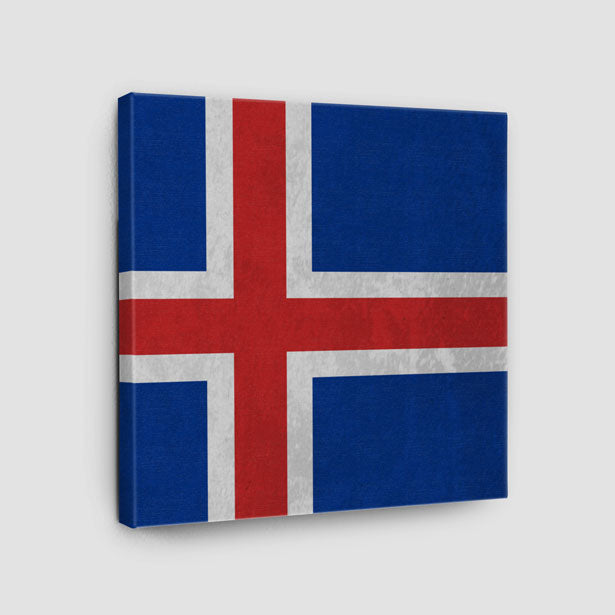 Iceland Flag - Canvas airportag.myshopify.com