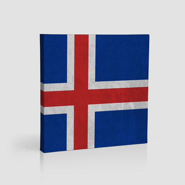 Iceland Flag - Canvas airportag.myshopify.com