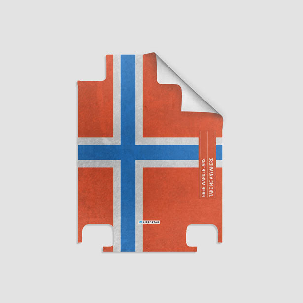 Norwegian Flag - Luggage airportag.myshopify.com