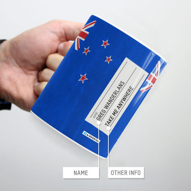 New Zealand Flag - Mug - Airportag