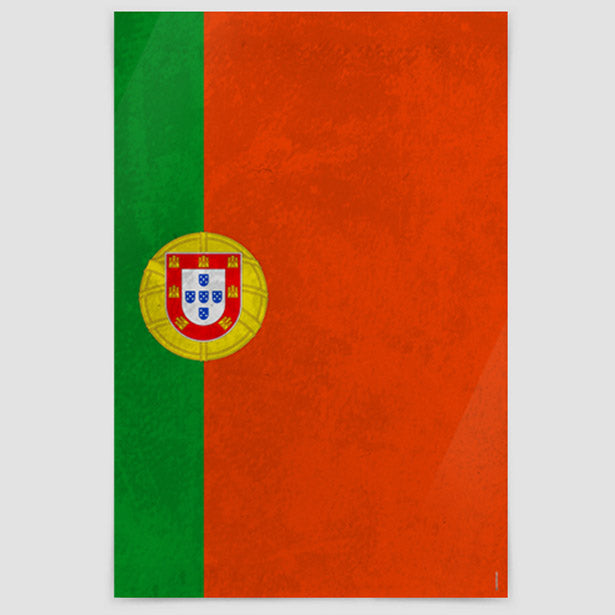 Portuguese Flag - Poster airportag.myshopify.com