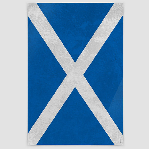 Scottish Flag - Poster airportag.myshopify.com