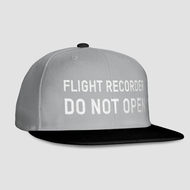 Flight Recorder Do Not Open - Snapback Cap - Airportag