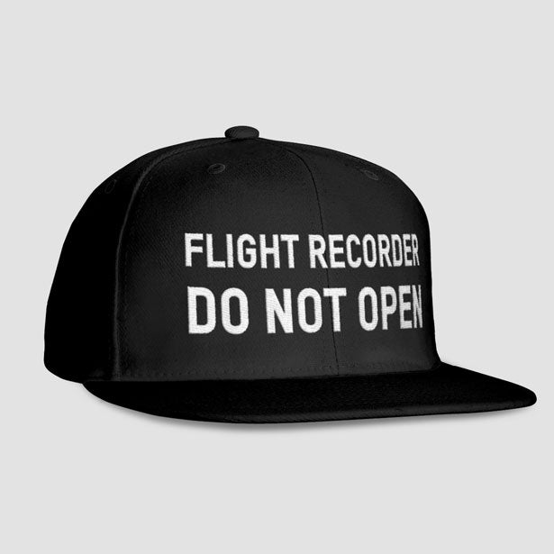 Flight Recorder Do Not Open - Snapback Cap - Airportag