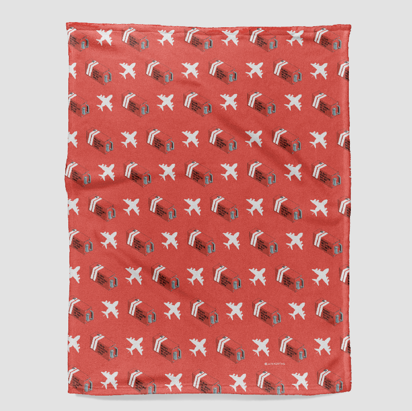 Flight Recorders Planes Pattern - Blanket