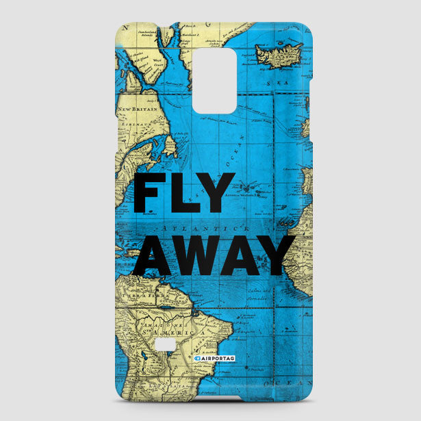 Fly Away - World Map  - Phone Case - Airportag
