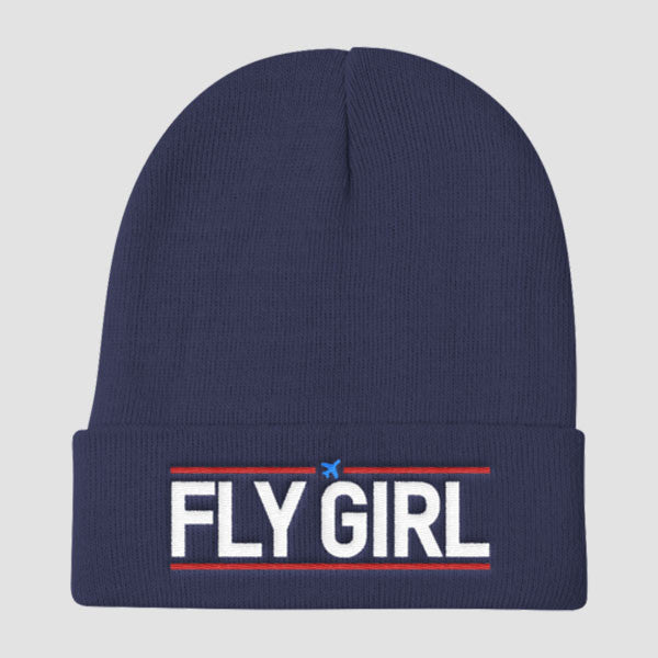 Fly Girl - Knit Beanie - Airportag