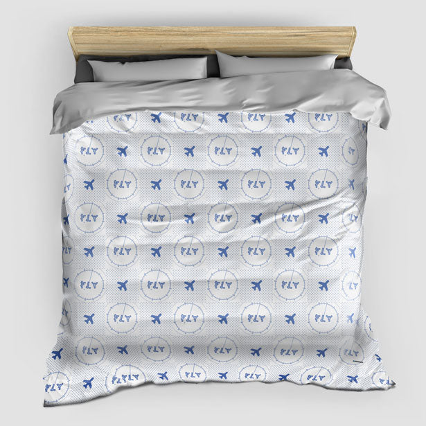 Fly VFR Chart - Duvet Cover - Airportag