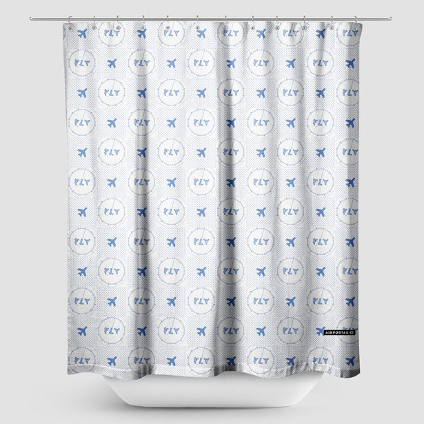Fly VFR Chart - Shower Curtain - Airportag