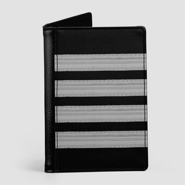 Black Pilot Stripes - Passport Cover airportag.myshopify.com