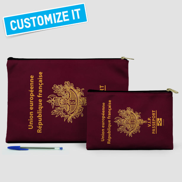 France - Passport Pouch Bag