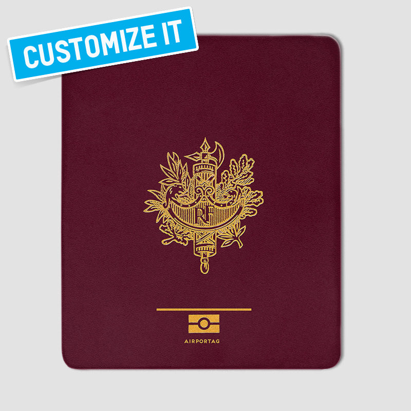 フランス - パスポート マウスパッド