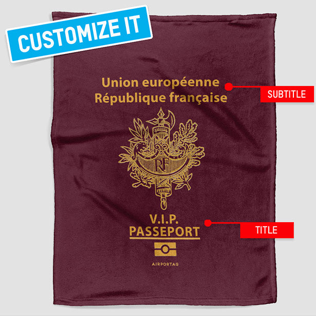 フランス - パスポートブランケット