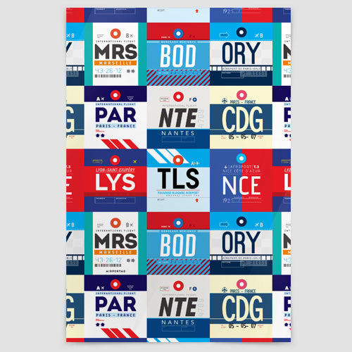 French Airports - Poster - Airportag