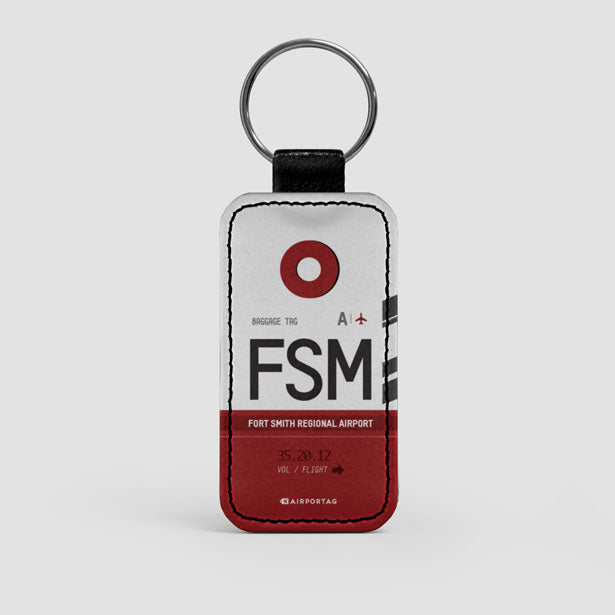 FSM - Leather Keychain airportag.myshopify.com