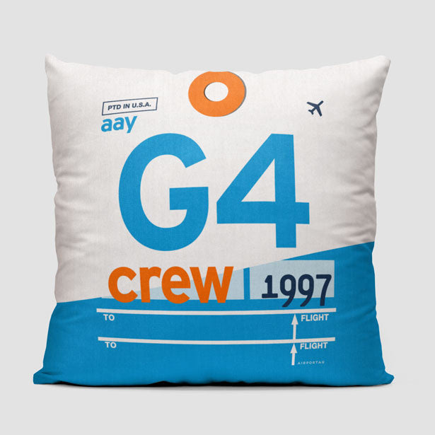 G4 - Throw Pillow - Airportag