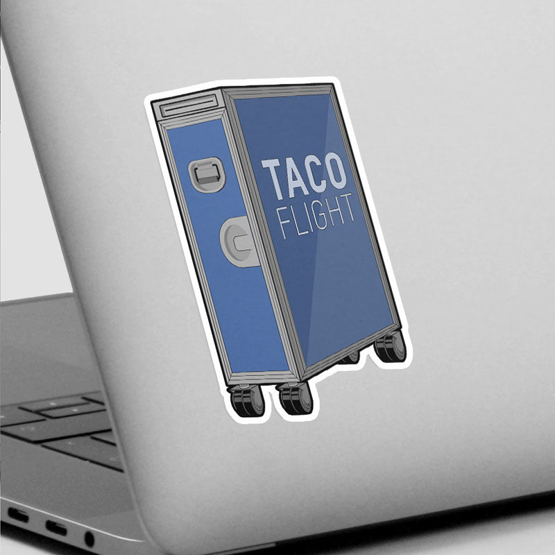 Galley Cart - Taco Flight - Sticker