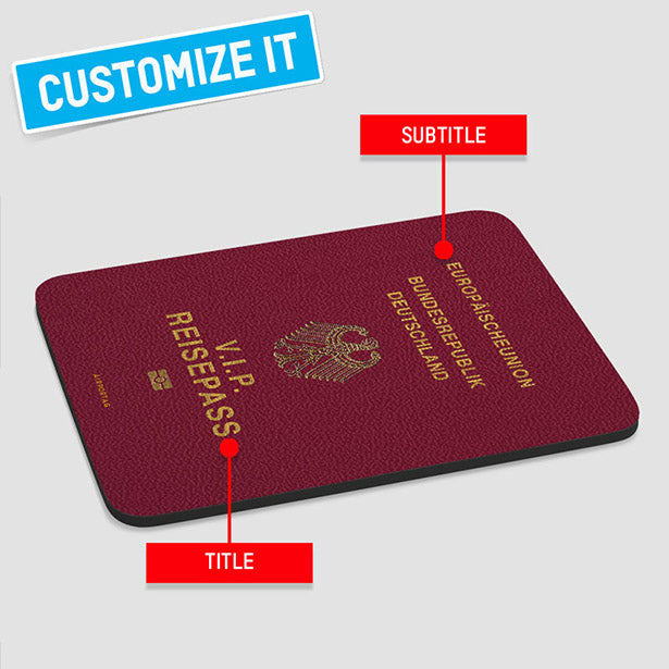 ドイツ - パスポート マウスパッド