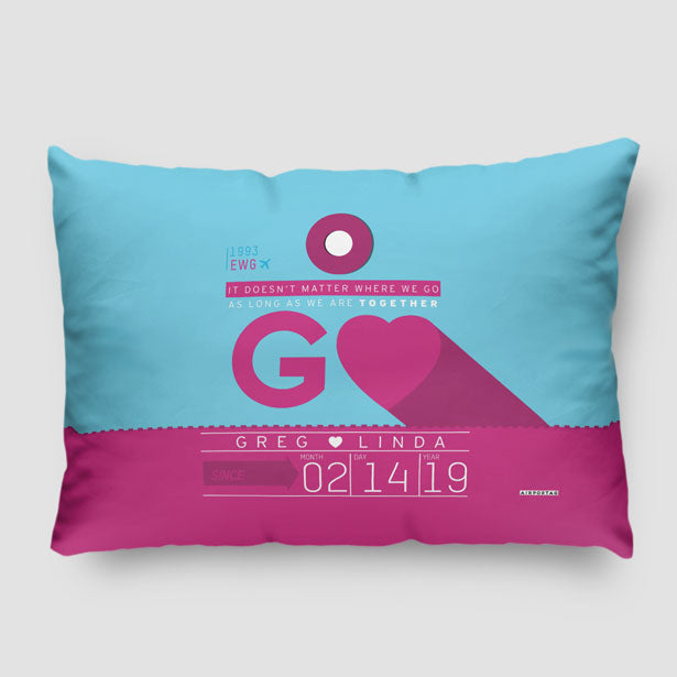It Doesn't Matter Where We Go - Pillow Sham - Airportag