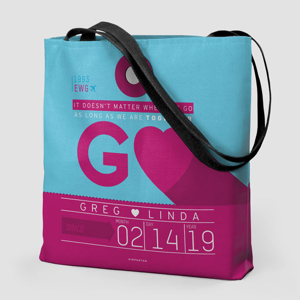 It Doesn't Matter Where We Go - Tote Bag - Airportag